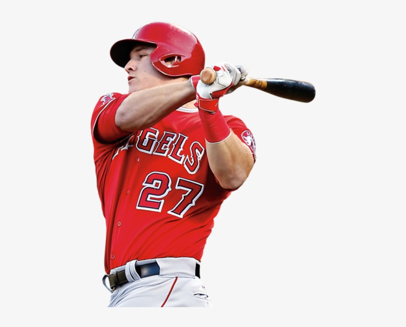 Mike Trout Fathead - Mike Trout No Background, transparent png