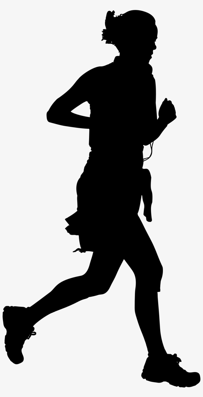 This Free Icons Png Design Of Woman Jogging Silhouette, transparent png