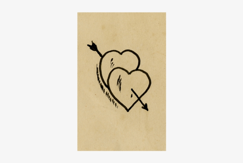 Romantic Doodle - Two Of Hearts, transparent png