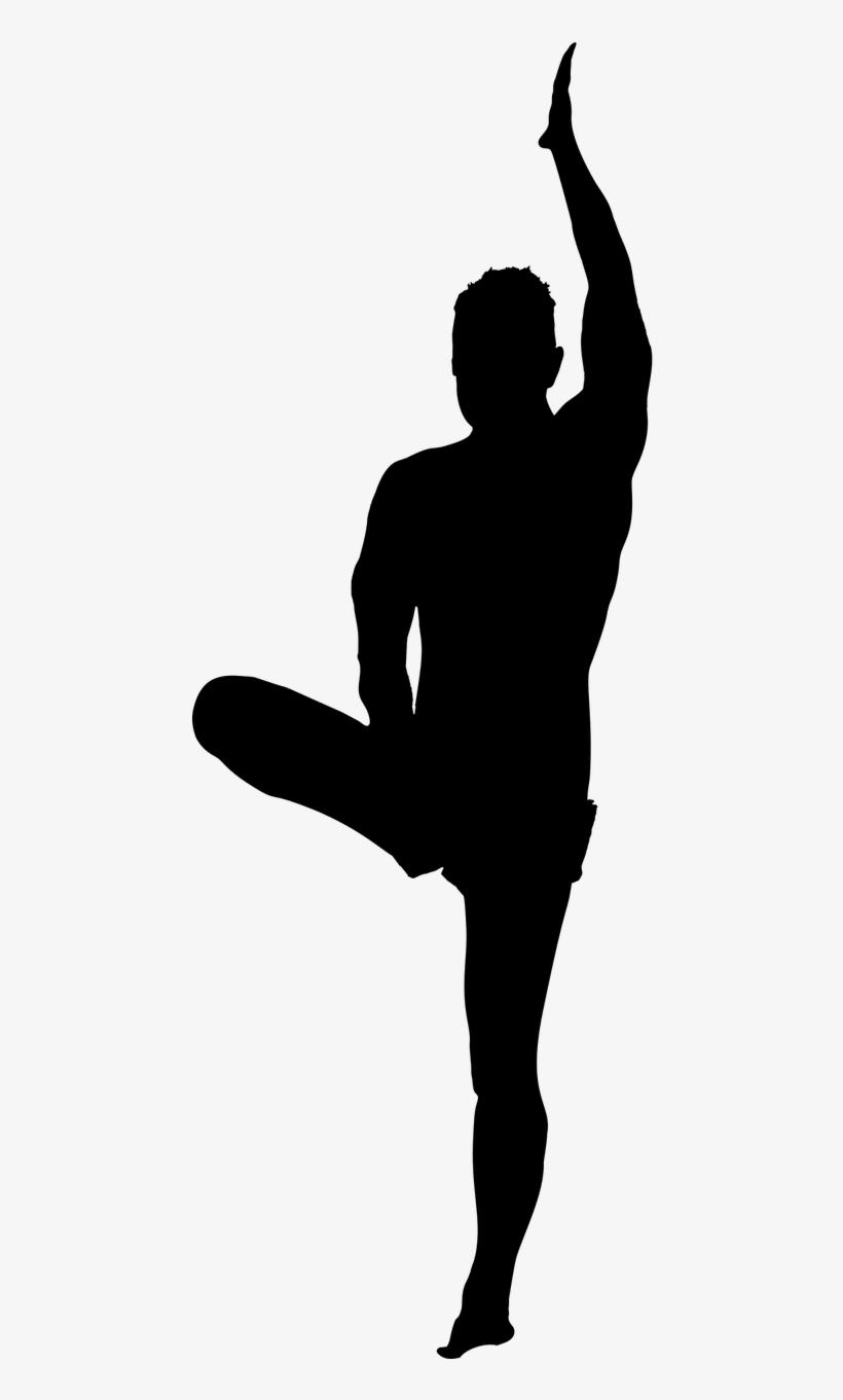 Yoga Man Silhouette Png, transparent png