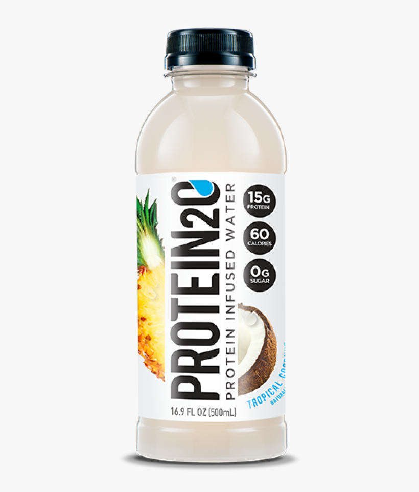 Tropical Coconut - Protein2o Low Calorie Whey Protein Drink, Tropical, transparent png