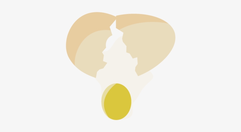 Image Cracked Vector Circle - Cracked Eggs Cartoon Transparent, transparent png