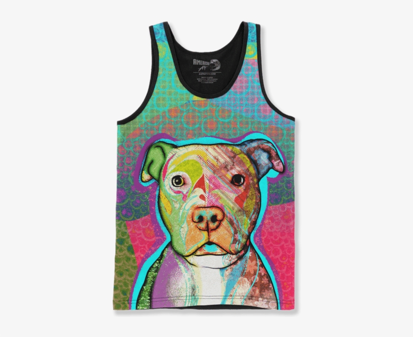 Pit Bull Passion - Golden Labrador Face - Unisex Tank / Sublimation /, transparent png