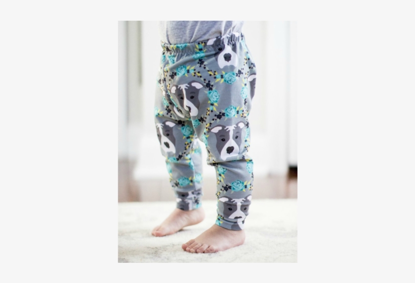 Blue Pitbull Print Leggings - Trousers, transparent png