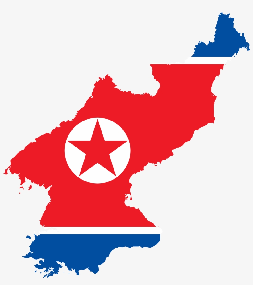 This Free Icons Png Design Of North Korea Map Flag, transparent png
