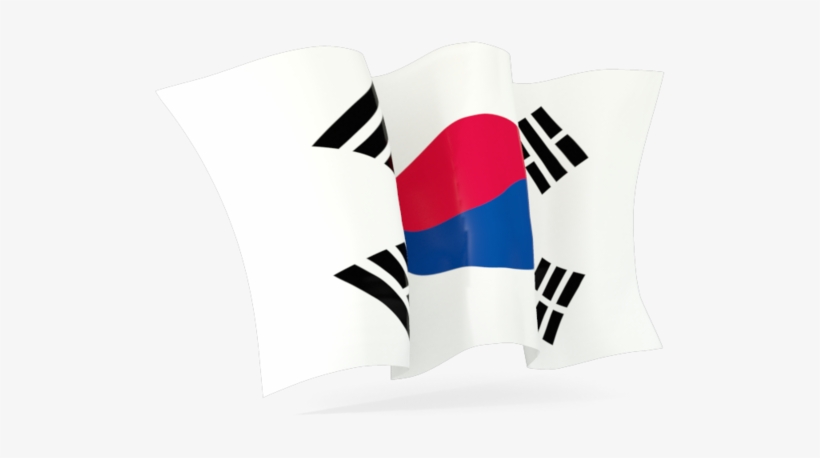 South Korea Moving Flag, transparent png