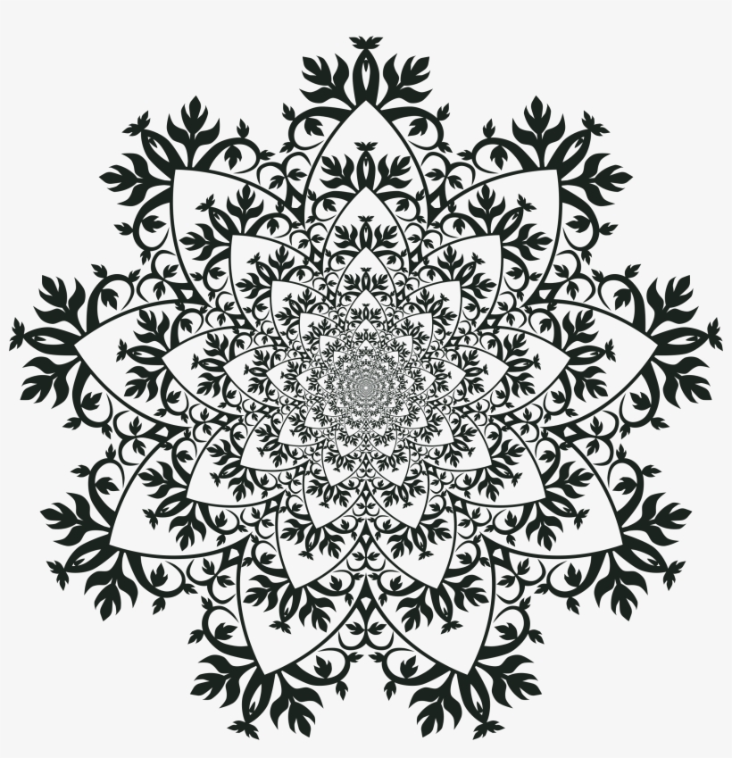 Ornament Frame Extended 2 Ornament Border Png - Mandala And Frames, transparent png