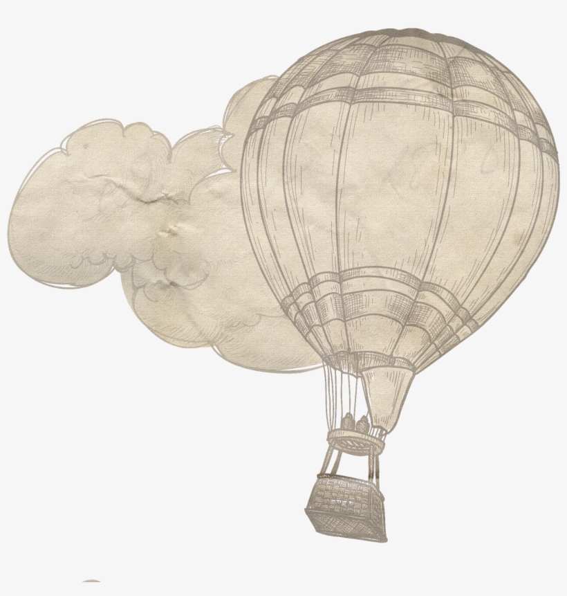 Vintage Hot Air - Mongolfiera Vintage, transparent png