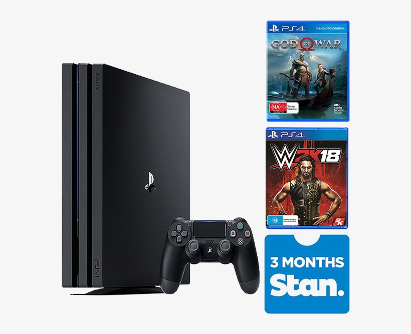 Ps4 Console Pro 1tb - 2k Games Wwe 2k18, transparent png