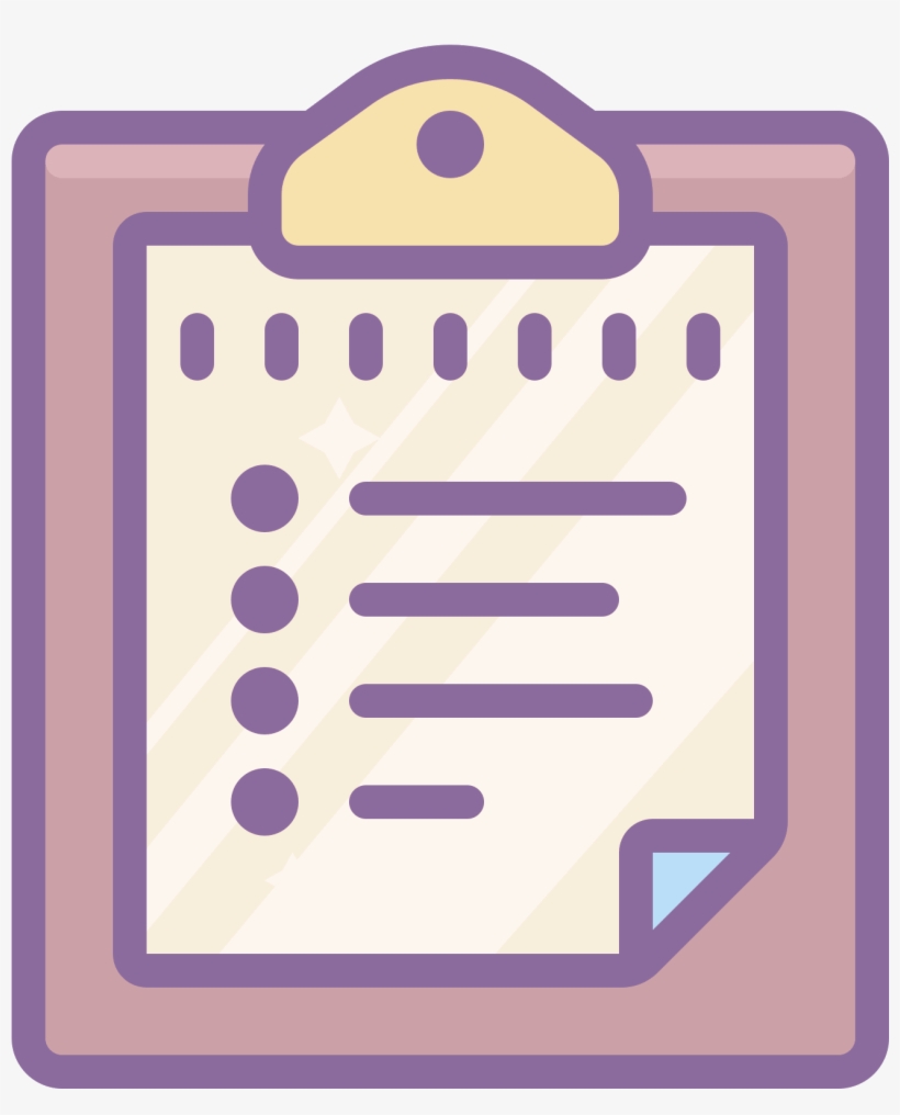 It's A Logo Of Bulleted List - Survey Icon, transparent png