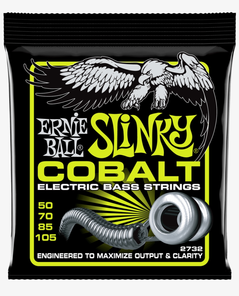 Ernie Ball Cobalt Slinky Electric Bass Guitar String - Ernie Ball Cobalt Bass Strings, transparent png