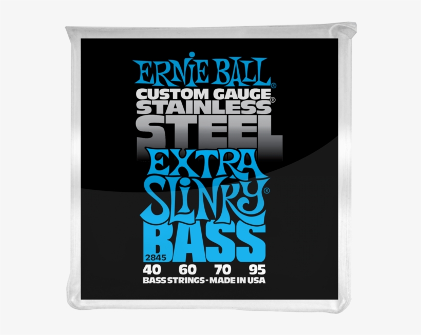Ernie Ball Extra Slinky Stainless Steel Electric Bass - Ernie Ball 2842, transparent png