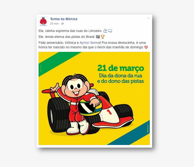 Turma Da Monica , 2017 03 10 - Turma Da Monica E Senna, transparent png