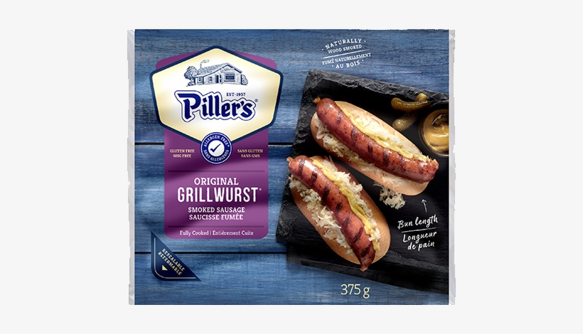 Piller's Grillwurst 375g - Food, transparent png