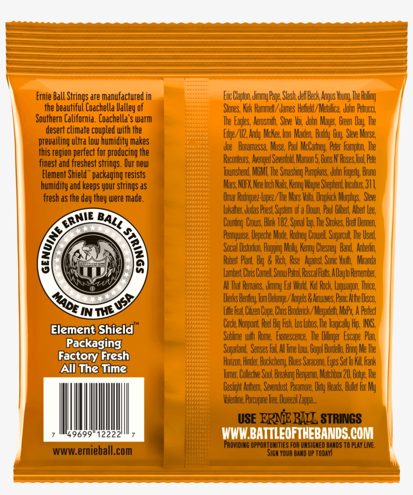 Ernie Ball 2838 6 - String Slinky Nickel Wound Bass, transparent png