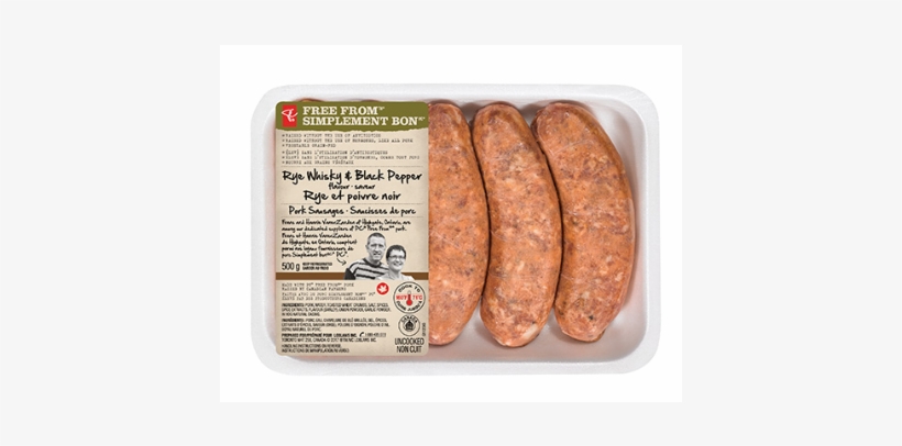 Pc® Free From® Rye Whiskey & Black Pepper Flavour Pork - Flavoured Sausages, transparent png