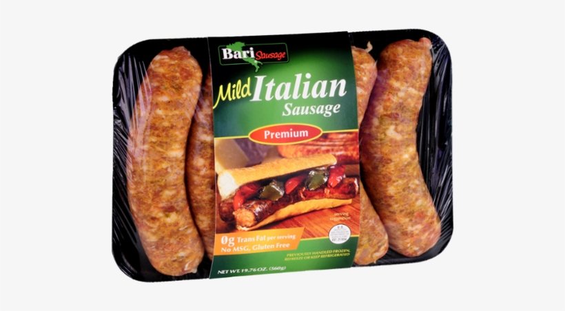 Bari Sausage Mild Italian Premium Sausage, transparent png