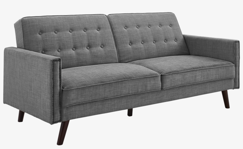 Canapé Convertible Scandinave Gris, transparent png