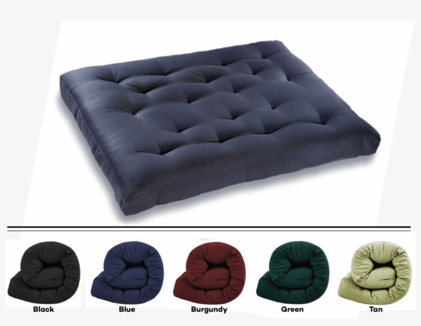 Tap To Expand - Titus Furniture 8" Cotton Futon Mattress Colour: Blue, transparent png