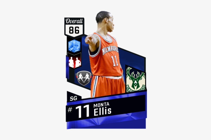 Monta Eliis & Brandon Jennings Dynamic Duo - Lebron James Lakers Card, transparent png