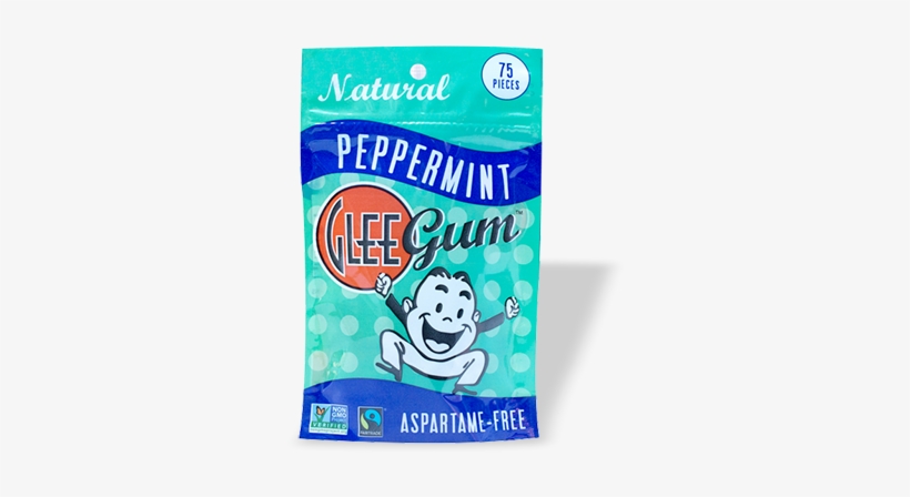 All Natural Glee "peppermint" Chewing Gum / 1-pouch - Glee Gum - Peppermint Chewing Gum Pouch ( 6 - 75 Ct), transparent png