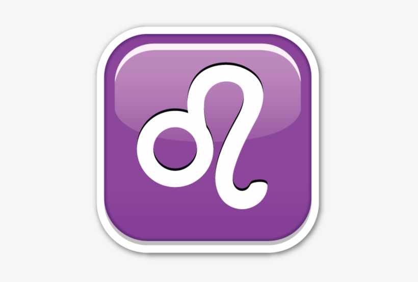 **this Sticker Is The Large 2 Inch Version That Sells - Emoji Leo Sign, transparent png