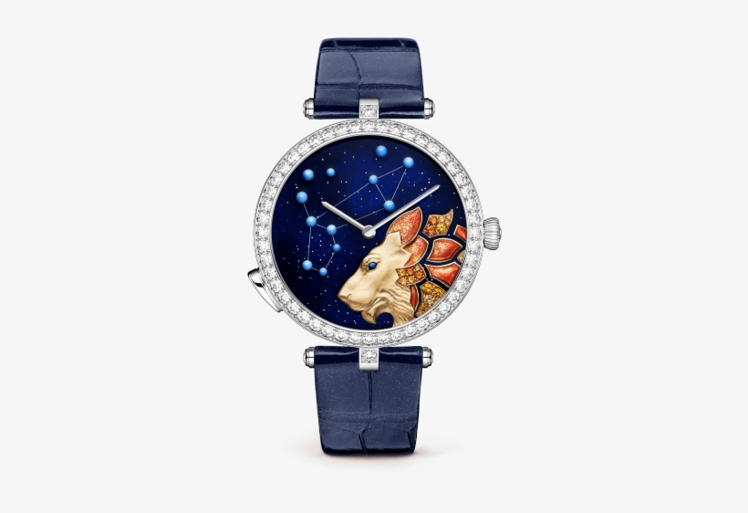Lady Arpels Zodiac Lumineux Leo Watch,pearly Alligator, - Lady Arpels 12 星座, transparent png