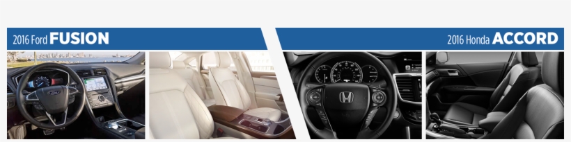 2016 Ford Fusion Vs 2016 Honda Accord Interior Comparison - Steering Wheel, transparent png