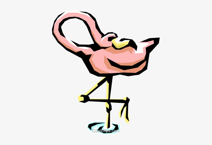 Flamingo Royalty Free Vector Clip Art Illustration - Florida Map Rectangle Magnet, transparent png