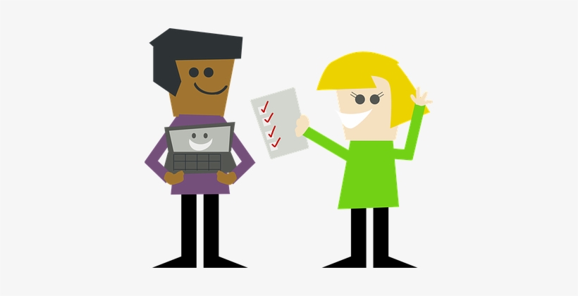 Checklist Collaboration Characters Develop - Interaction Clipart, transparent png