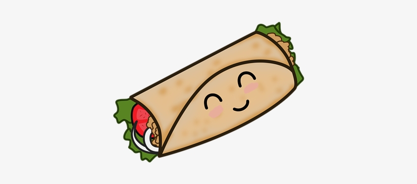 Taco, Mexican Food, Taco Kawaii - Taco Mexicano Dibujo, transparent png