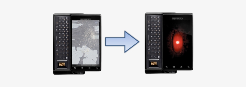 Cracked Motorola Droid Screen - Motorola Droid, transparent png