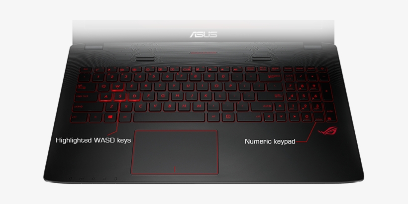 A Solid, One Piece Construction Keyboard Is Illuminated, transparent png