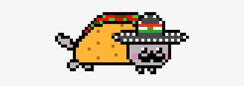 Taco Clipart Pixel - Nyan Taco, transparent png