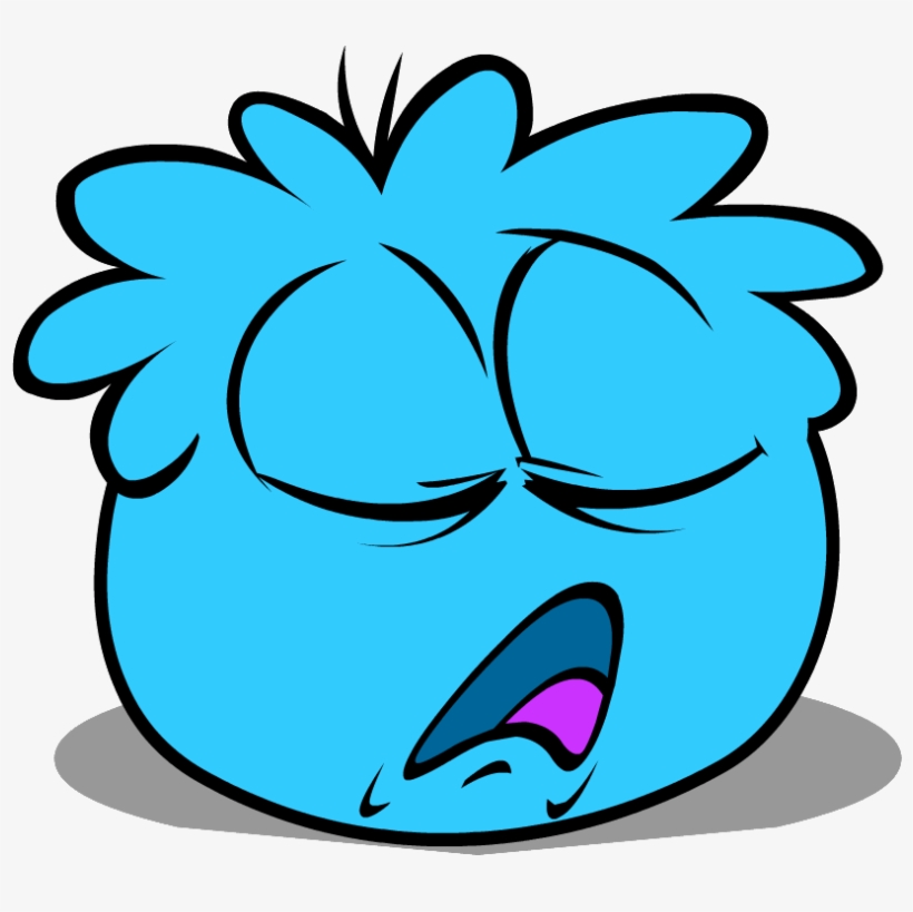 Blue Puffle - Club Penguin Blue Puffle Gif, transparent png