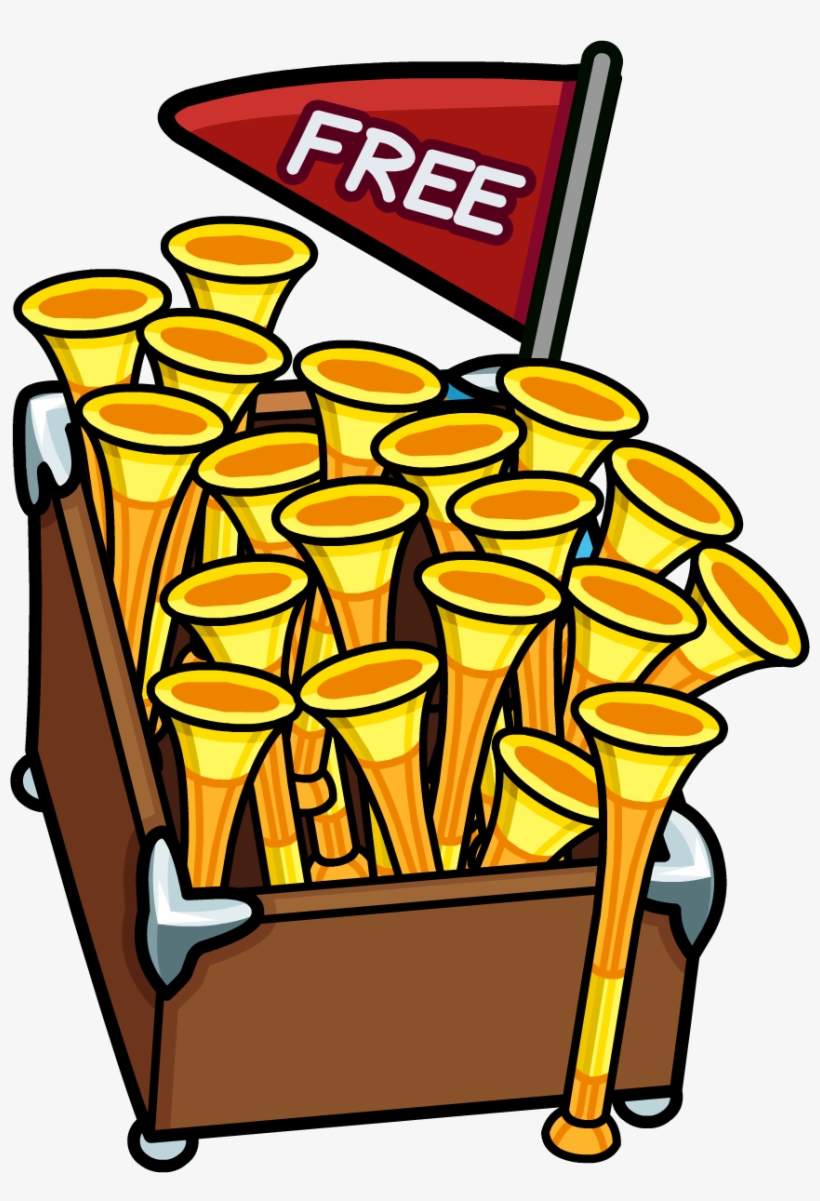 Penguin Cup Cove Fluffies Vuvuzela Stand - Penguin, transparent png
