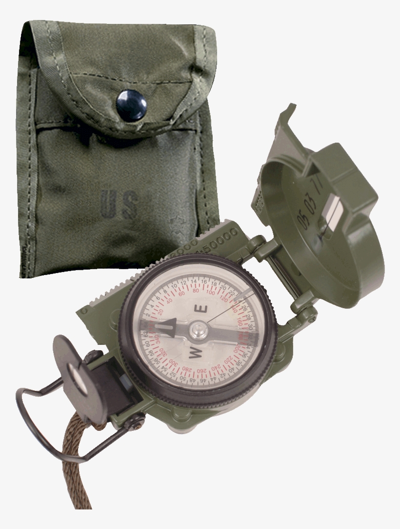 Gi Lensatic Compass - Cammenga 516000 Gi Lensatic Compass With Pouch, transparent png