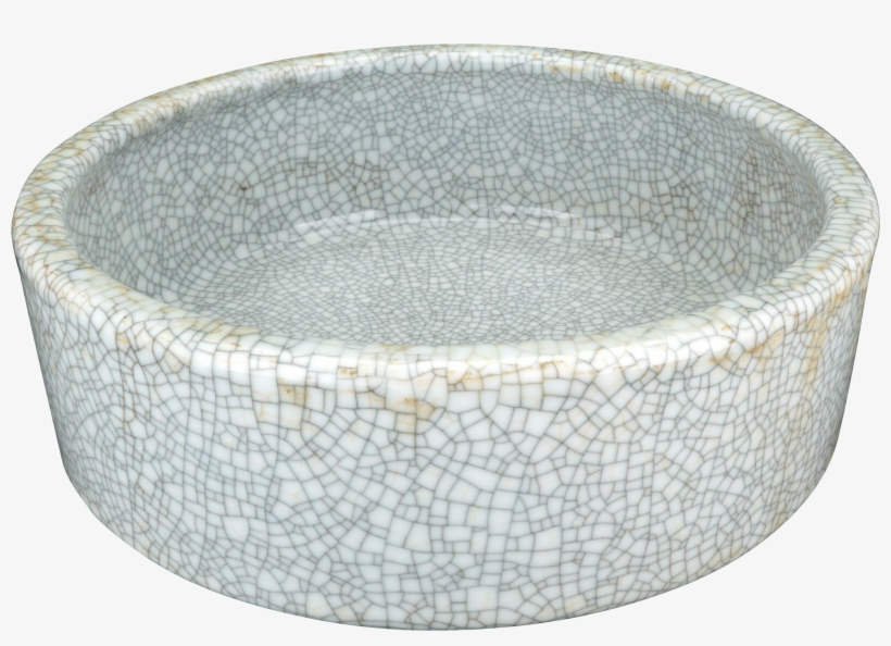 Chinese White Crackle Glaze Ware Brush Washer Early - Ming Dynasty Ge Brush Washer, transparent png