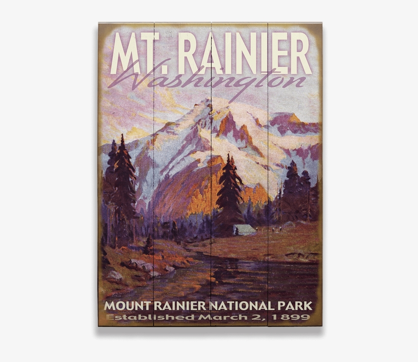 Rainier National Park Sign - Mount Rainier National Park, transparent png