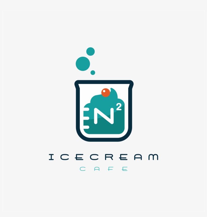 N2 Ice Cream Logo Services - Graphic Design, transparent png