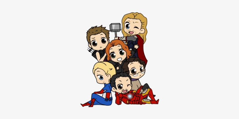 Chibi E Mery Aprontando Em - Marvel Cute Drawing, transparent png