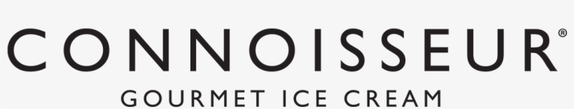 Connoisseur Logo Black Font White Background Copy - Connoisseur Ice Cream Logo, transparent png