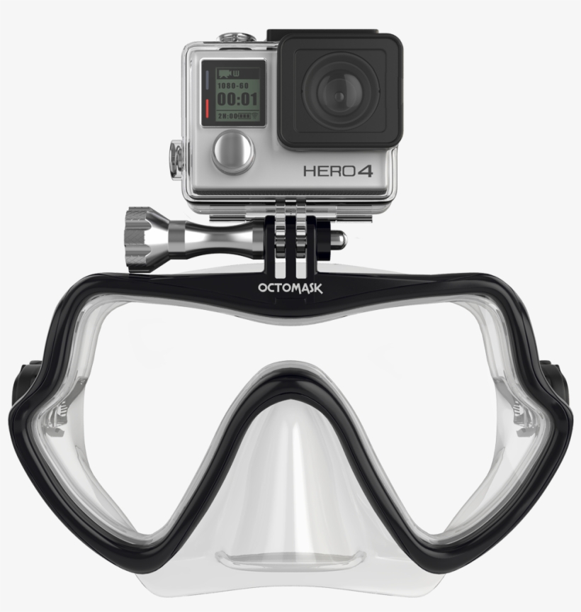 Go Pro Dive Mask, transparent png