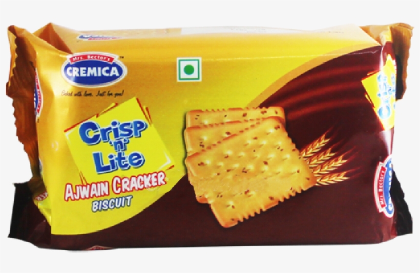 Cremica Crisp N Lite Ajwain Cracker Biscuit 100gms, transparent png