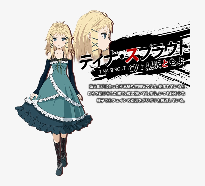 Black Bullet Tina Sprout, transparent png