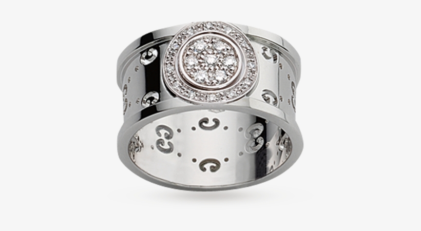 Diamond Ring Icon Png Gucci Icon Twirl 18ct Gold And - Gucci Icon Twirl 18ct White Gold And Diamond Ring, transparent png