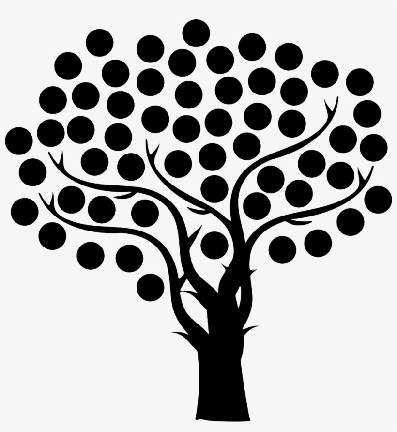 Tree With Thin Branches And Small Dots Foliage Comments - Best Optical Illusions Moving, transparent png