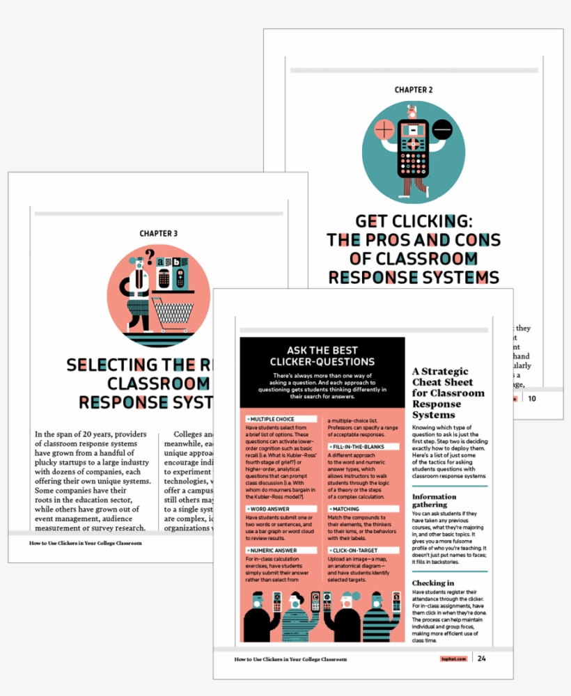 Guide How To Use Clickers In Your College Classroom - Flyer, transparent png