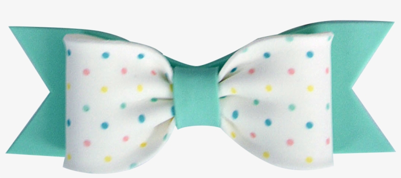 Gumpaste Bows Small Mint Dot Print - Polka Dot, transparent png