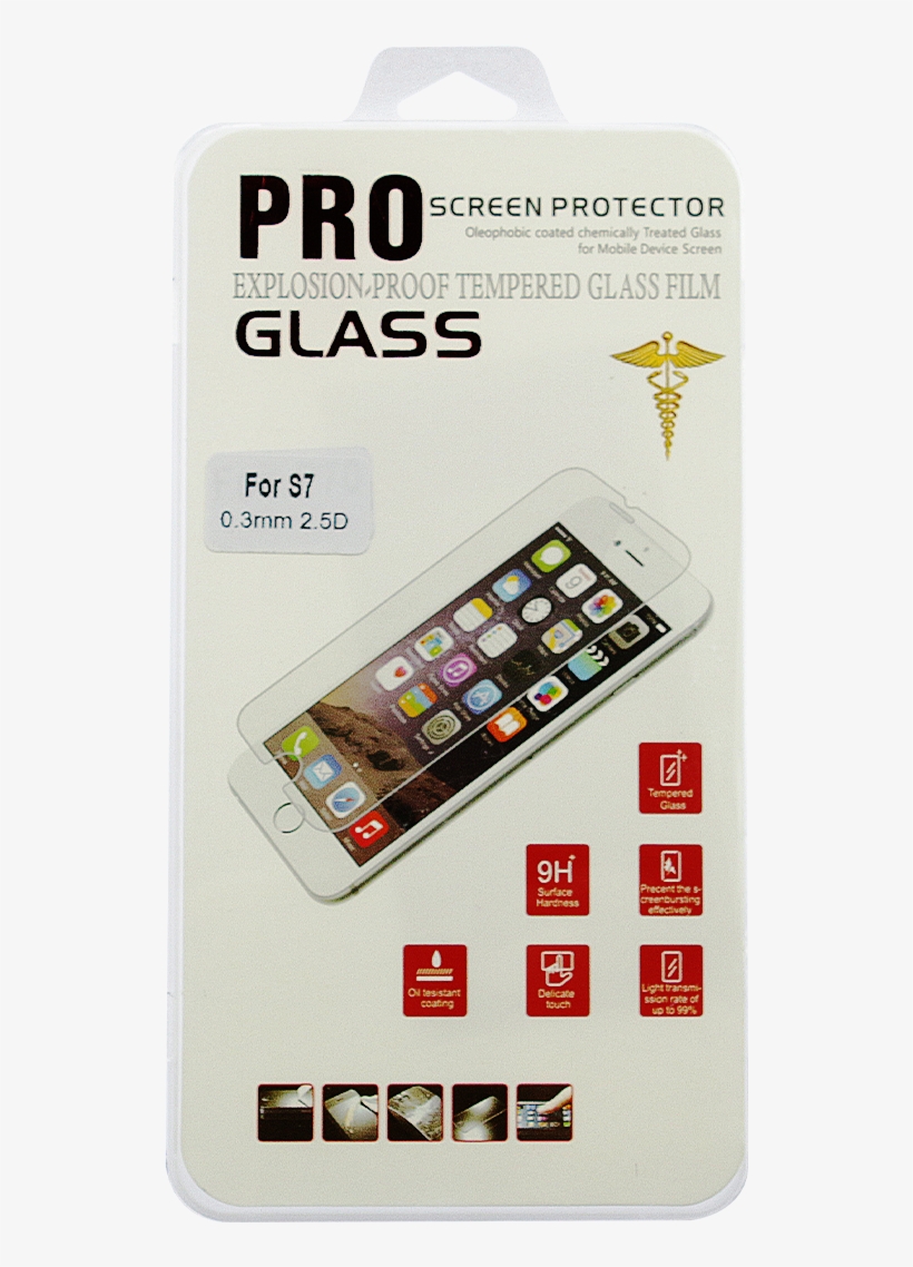 Samsung Galaxy S7 Tempered Glass Screen Protector - 9h Anti-explosion Tempered Glass Screen Protector, transparent png